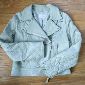 Club Monaco Leather Davie Motorcycle jacket mint S